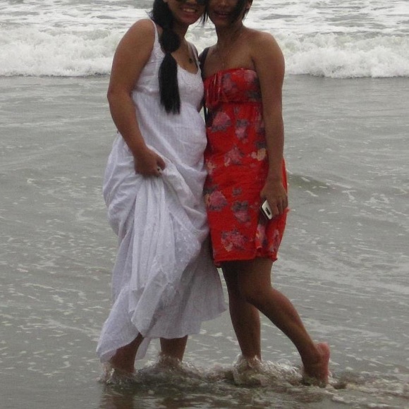 White Shoulder Strap Dress. Size - S - Picture 10 of 12